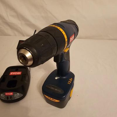 Ryobi 12.0 Volt Cordless Drill & Case (G-JS)
