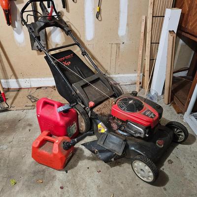 Troy-Bilt 21" Self Propelled Mower and Gas Cans (G-DW)