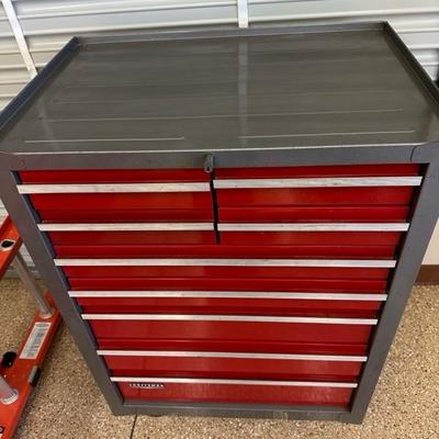 Lot 877 vintage, craftsman, rolling tool chest