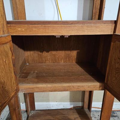 Solid Wood Oak Shelves/Cabinet (G-DW)