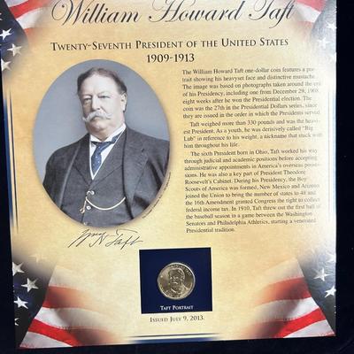Willam Howard Taft - - The United States Presidents Coin Collection by PCS Stamps & Coins