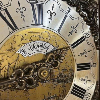 WARMINK ~ Mahogany / Bronze Dutch Wall Clock ~ *Read Details