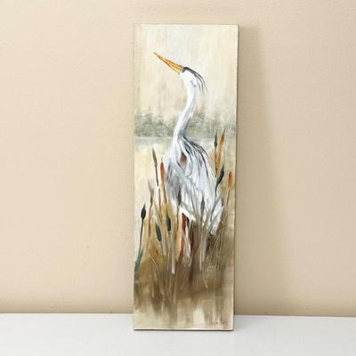 J LAPORTE ~ Original Egret Painting