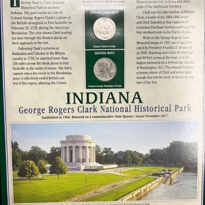 Indiana George Rogers Clark National Historical Park Quarters