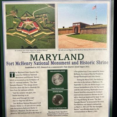 Maryland For McHenry National Monument and Historic Shrine Quarters