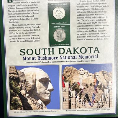 South Dakota Mount Rushmore National Memorial Quarters