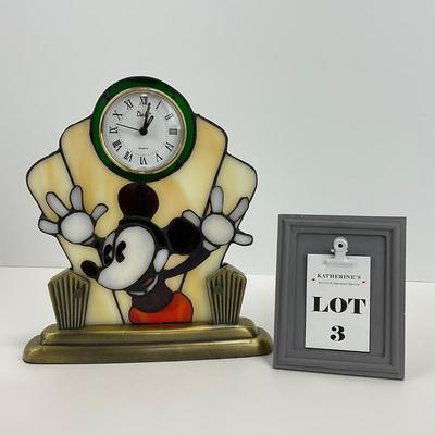 -3- HOME | Vintage Dale & Disney | Mickey Mouse Stained Glass Clock