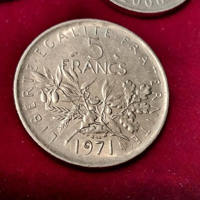 1971 FRANCE 5 FRANC, 1973 MALAYSIA 20 SEN & 2006 CHINA 1 YUAN