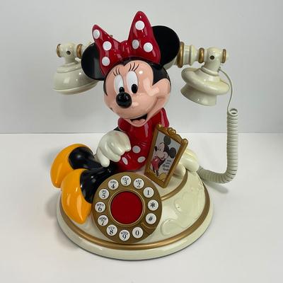 -7- HOME | Vintage Disney Minnie Mouse Telephone | Corded Push Button Landline
