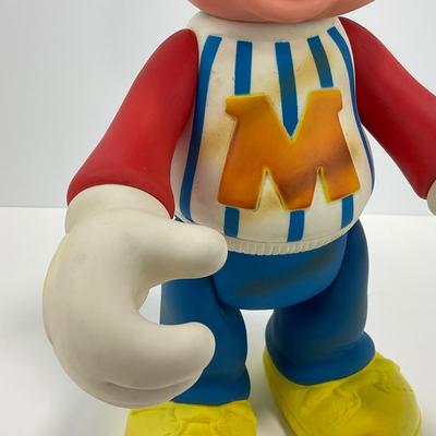 -9- TOY | Vintage 1970â€™s Rubber Plastic Mickey Mouse Baseball Doll