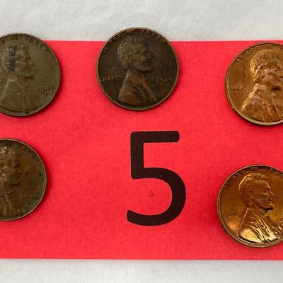 Assorted Wheat Head Pennies