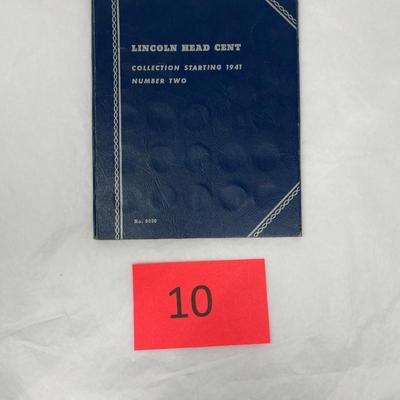 Lincoln Head Cent #2 1941- 2nd book mostly full