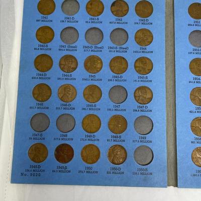 Lincoln Head Cent #2 1941- 2nd book mostly full