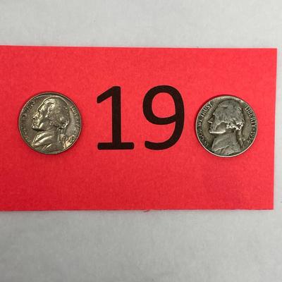 1954 & 64 Jefferson Nickels