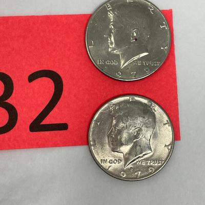 1979-D Kennedy 1/2 Dollar Lot of 2