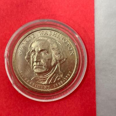Washington Dollar coin, sealed