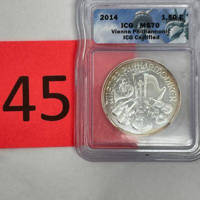 2014 Vienna Philharmonic 1 oz Coin
