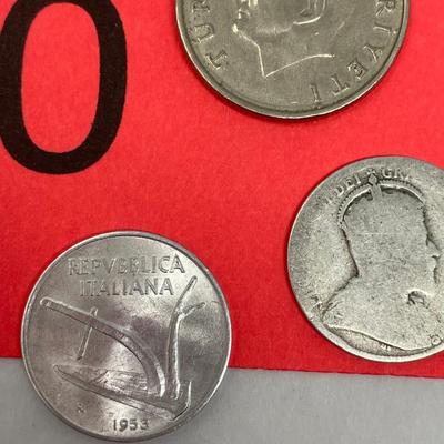 Lot of 3 foreign coins.
