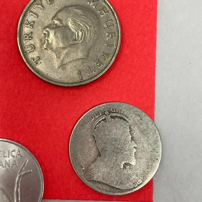Lot of 3 foreign coins.
