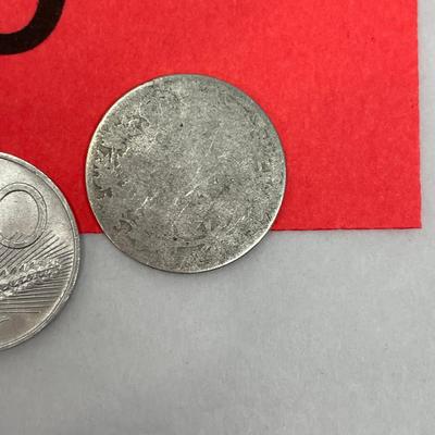 Lot of 3 foreign coins.