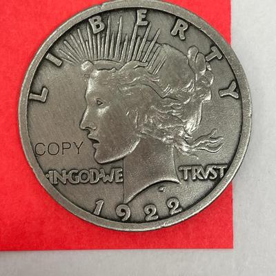1922 Piece Dollar Copy