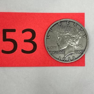 1922 Piece Dollar Copy
