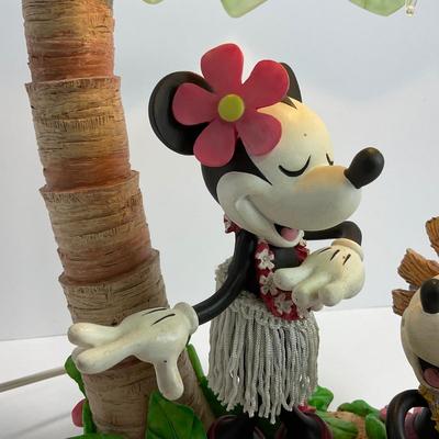 -18- HOME | Disney Mickey & Minnie Hawaiian Hula Palm Tree Table Lamp