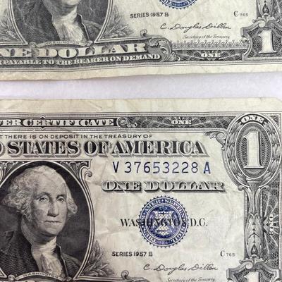 2- 1957 Silver Certificates