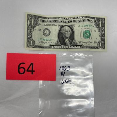 1963 $1 bill