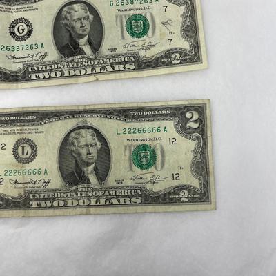 Bicentennial $2 Bill Lot of 2