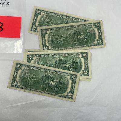 1976 $2 bill Lot of 5