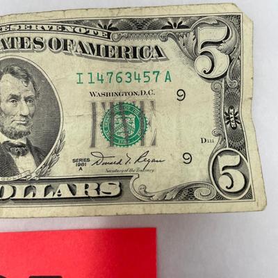 1981 $5 bill
