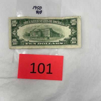 1950 $10 bill