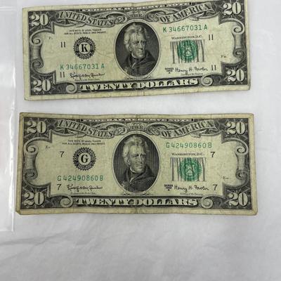 1963 $20 Lot of 2