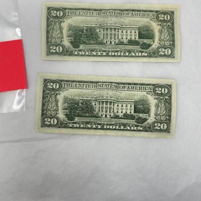 1981 $20 bill UNC Lot of 2