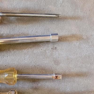 Tool Lot with Vise Grips, Multiple Screwdriver Types, Utility Bar & Mallet