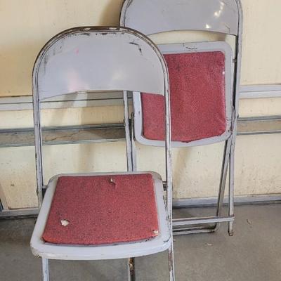 (2) Vintage Folding Chairs