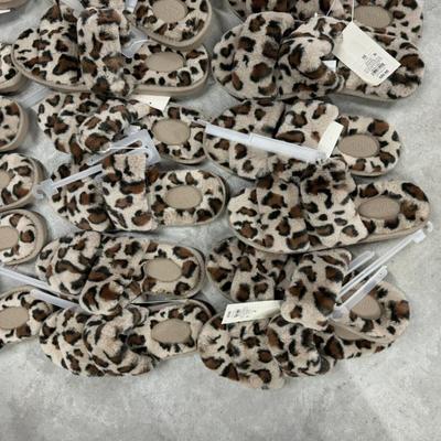 14 Pairs Leopard Cheetah Slipper TS09 Womenâ€™s Target Shoes - Brand New ShelfPull