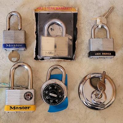 (6) Locks with Keys & Combinations