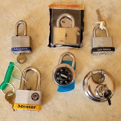 (6) Locks with Keys & Combinations