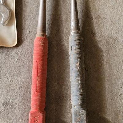Mixed Tool Lot with Socket Set, Mini Wrenches, Stanley Nail Punches