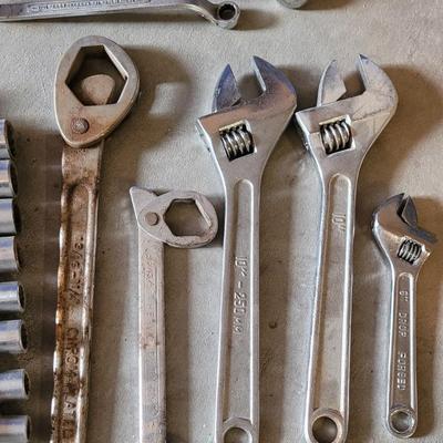 Wrenches and Sockets lot