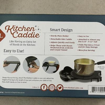 Kitchen Caddie Adjustable Plating Stand & Detachable Spoon Rest Extra Large Size