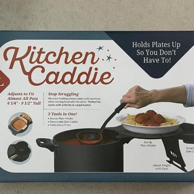 Kitchen Caddie Adjustable Plating Stand & Detachable Spoon Rest Extra Large Size