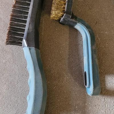 Wire Brushes, Sanding Block and Respirator Masks