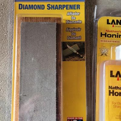 New Diamond Sharpener, Honing Oil, and Whet Stone