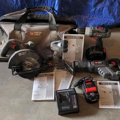 Porter-Cable Power Tool Set with Manuals