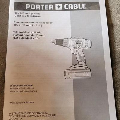 Porter-Cable Power Tool Set with Manuals