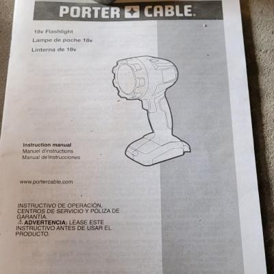 Porter-Cable Power Tool Set with Manuals