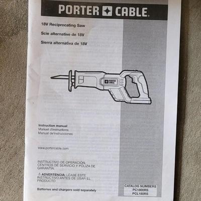 Porter-Cable Power Tool Set with Manuals